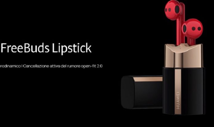 Huawei Freebuds Lipstick: auricolari a forma di rossetto